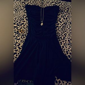 Guess black strapless dress